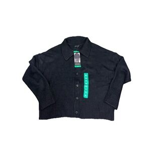 NWT Women's Black BANANA REPUBLIC Button Cardigan Sweater Size XL